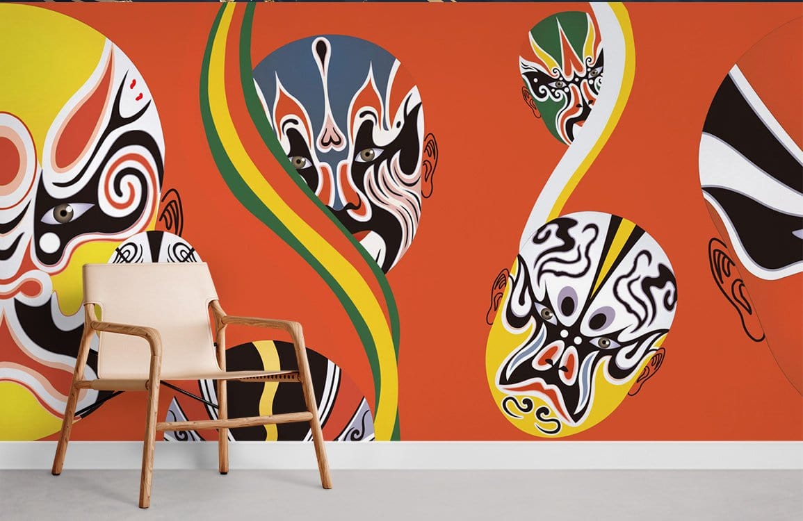 Chinese Opera Wallpaper Mural