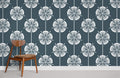 Contemporary Floral Pattern Wallpaper Mural
