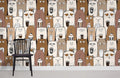 Coffee Cats Wallpaper Mural