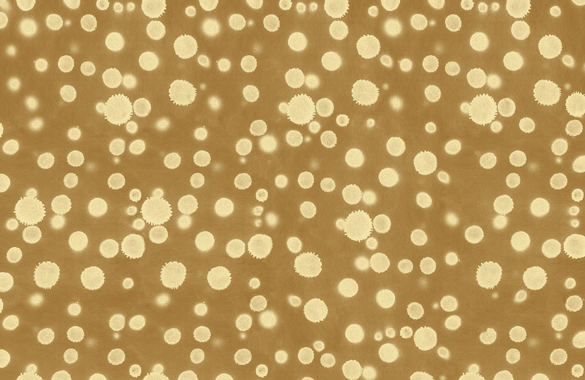 Vintage Polka Dot Pattern Wallpaper in Warm Tones for Cosy Interiors
