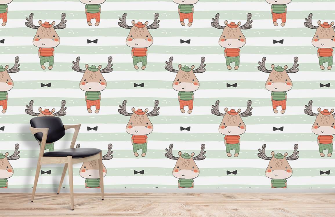 Cows wallpaper mural for kids room