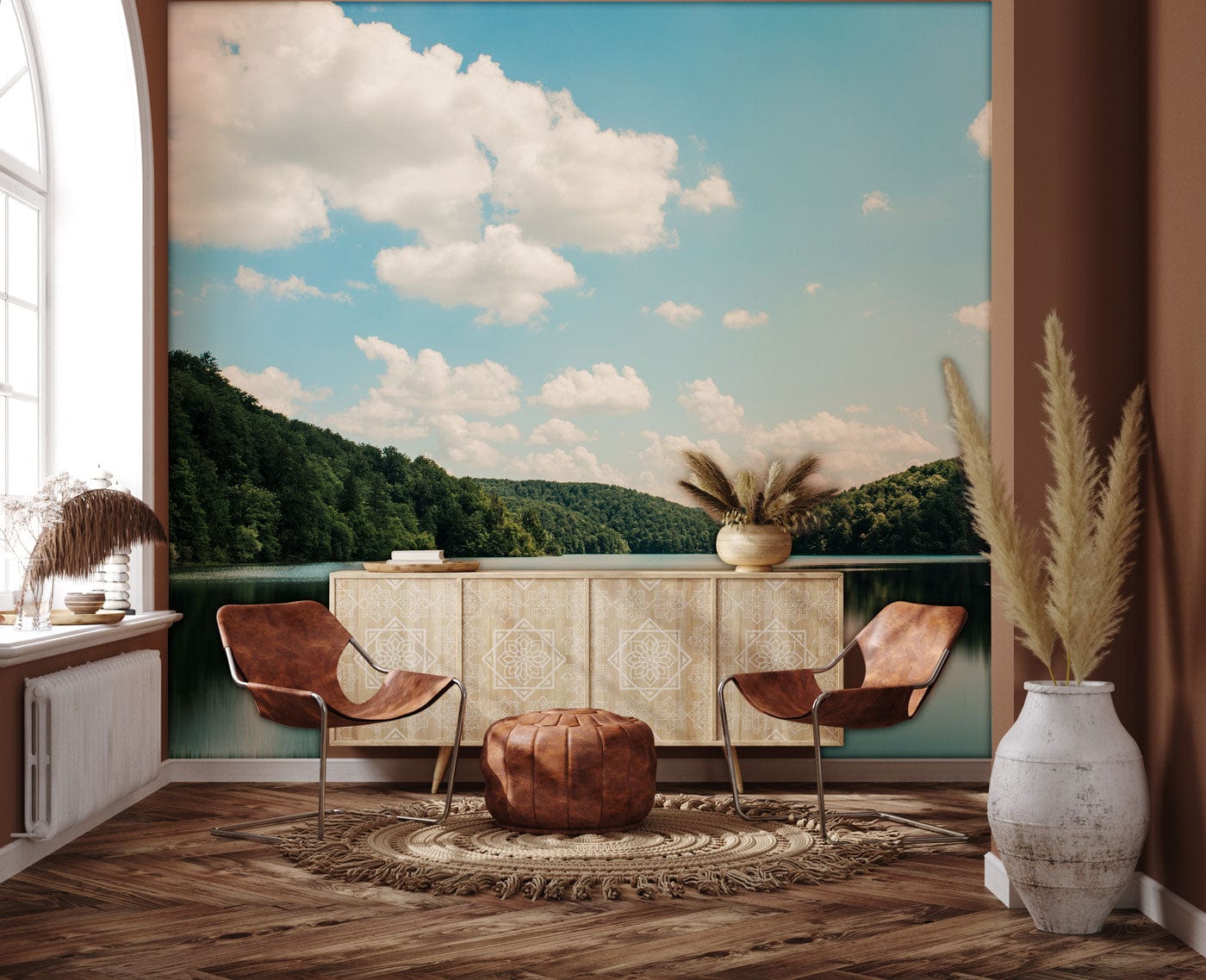 Cosy Ecological Scenery Wall Mural | Landscapes Ever Wallpaper UK