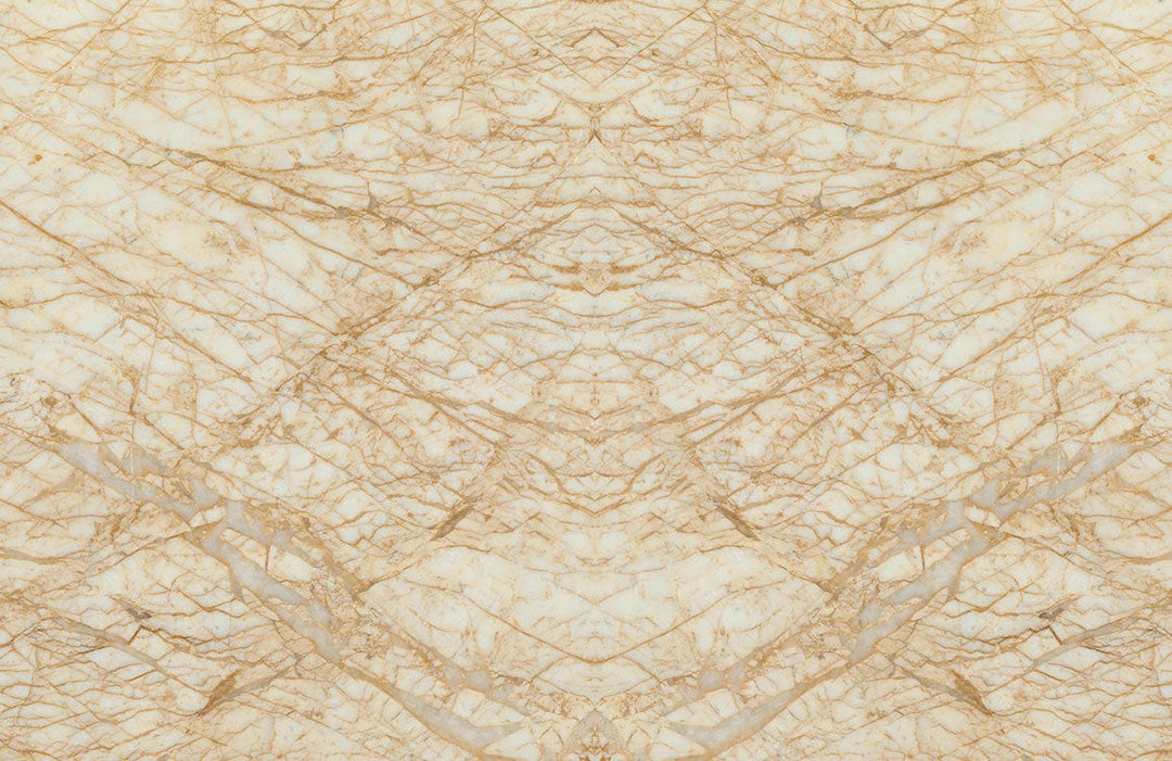 Elegant Beige Marble Textured Wallpaper with Intricate Natural Stone Pattern