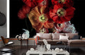 Cream Poppy Wallpaper Mural