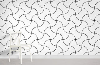 Curly Lines Wallpaper Mural