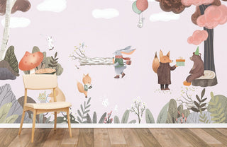 Forest Party Wallpaper Mural
