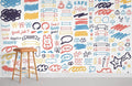 Cute Colourful Graffiti Wallpaper Mural
