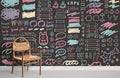 Cute Dark Graffiti Wallpaper Mural