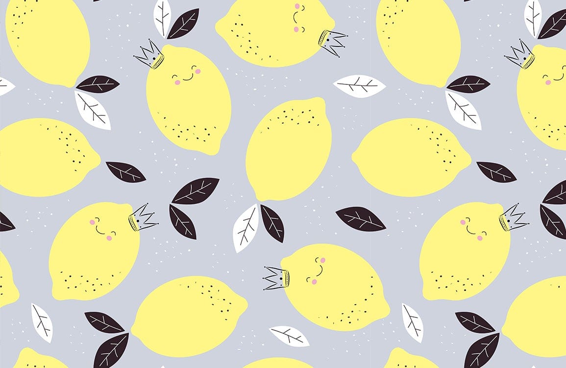 Cute Lemon Wallpaper Mural