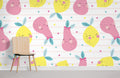Cute Pears Wallpaper Mural