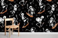 Dancing Skeleton Wallpaper Mural