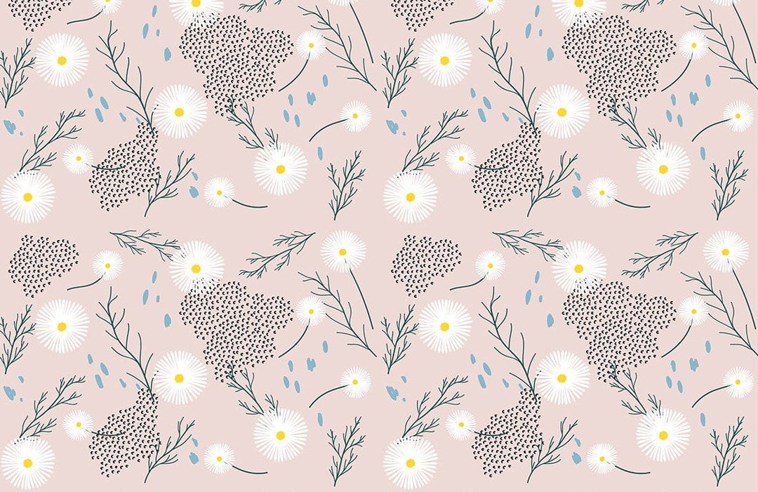 Botanical Bliss Pastel Floral Patterned Wallpaper with Nature Inspired Design