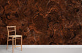 Dark Brown Cracks Gravel Wallpaper Mural