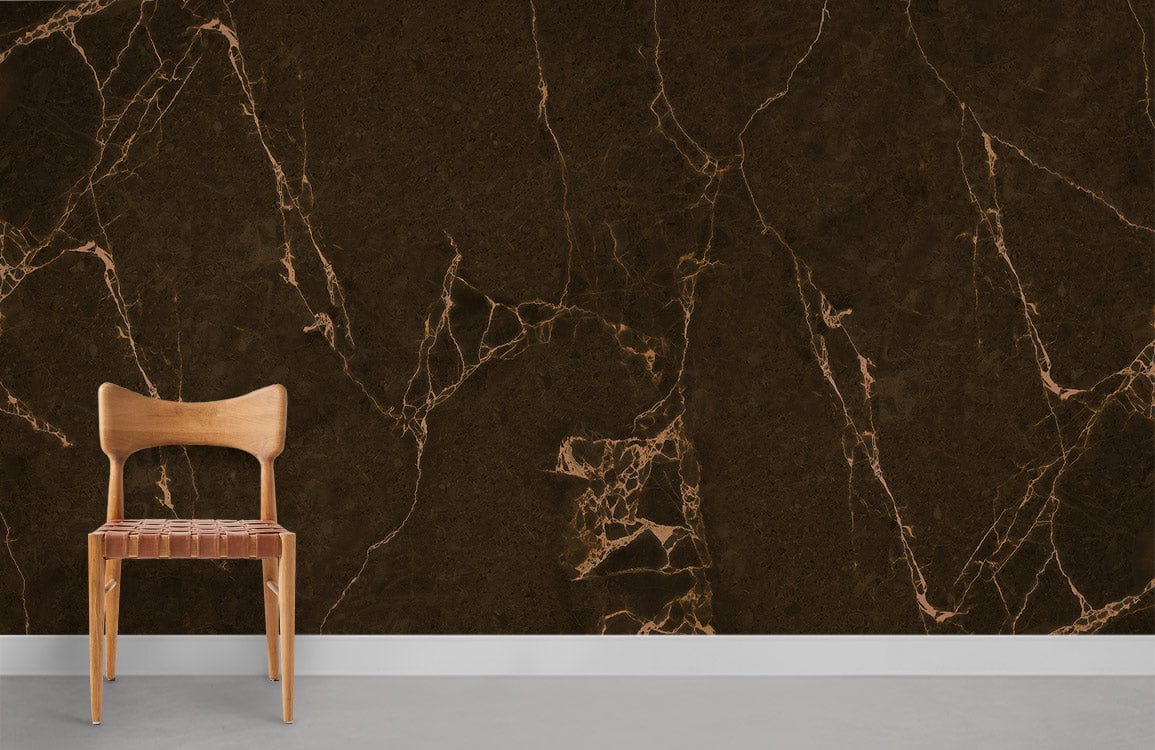 Dark Brown Marble Ⅱ Room Wallpaper Mural