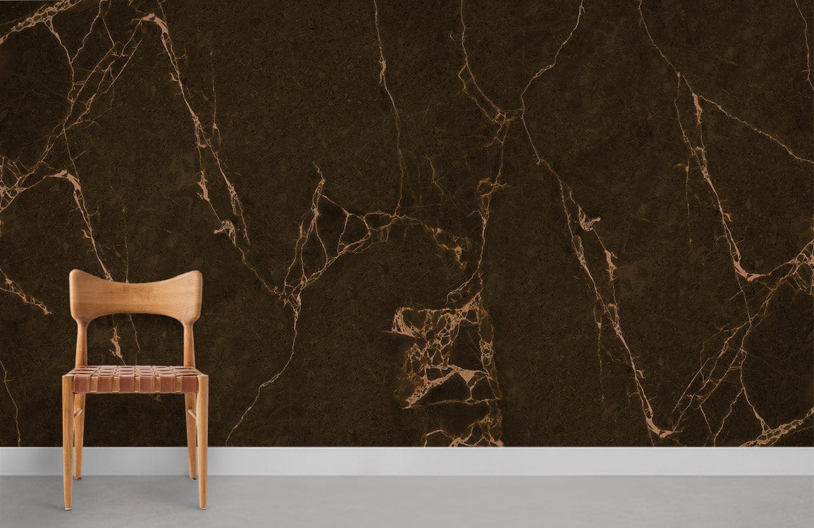 Dark Brown Marble Ⅱ Wallpaper Mural
