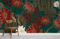 Dark Cactus Flower Wallpaper Mural