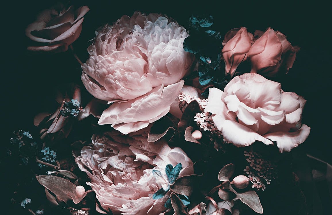 Large Floral Wallpaper Mural