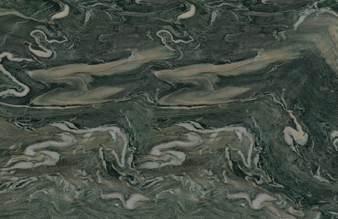 Elegant Green Marble Effect Wallpaper - Luxurious Modern Pattern Design