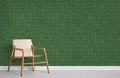 Dark Green Mosaic Wallpaper Mural