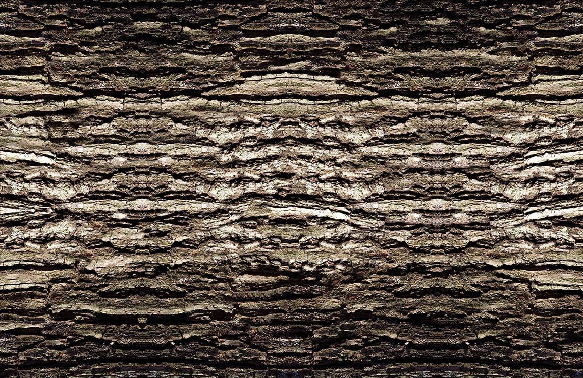 Rustic Textured Bark Effect Wallpaper, Natural Brown, Woodland Style Decor