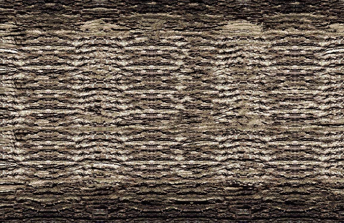 Textured Woodland Bark Effect Wallpaper in Earthy Tones for Natural Decor