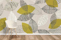 Decorative Leaves Wallpaper Mural