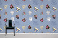 Colorful Cups Wallpaper Mural