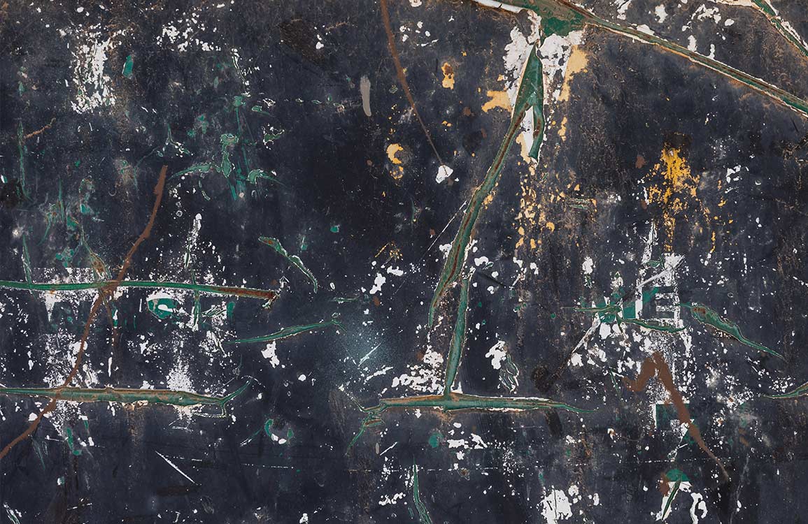 Abstract Grunge Textured Wallpaper - Dark Multi-Colour Artistic Mural Design