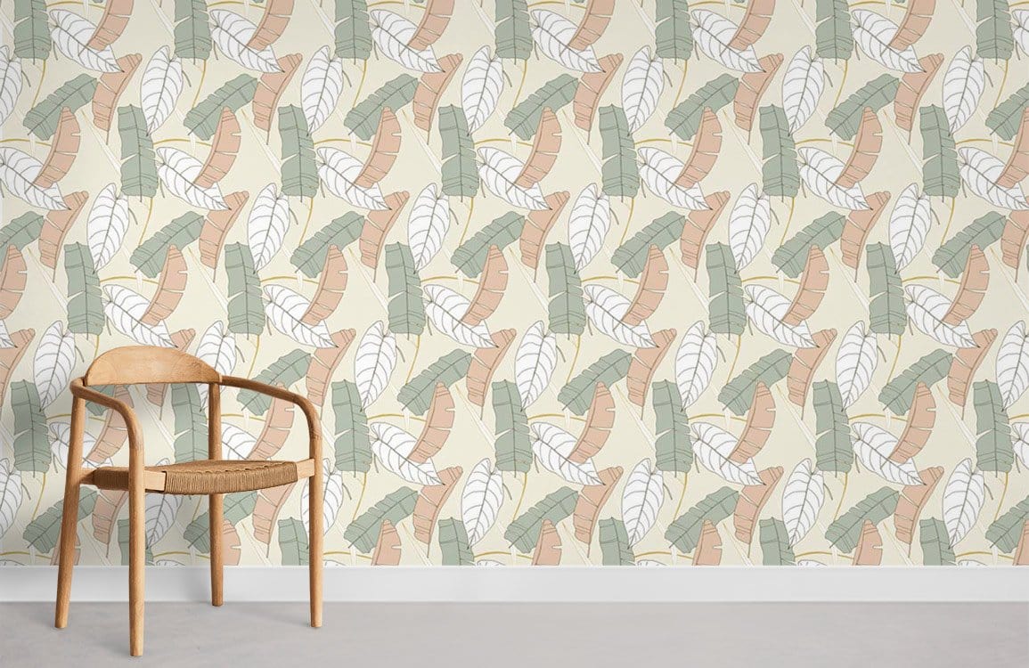 Overlapping Pattern Wallpaper Mural