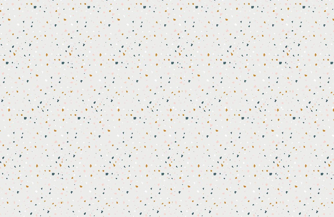 Speckled Terrazzo Pattern Wallpaper in Beige and Ochre Modern Style