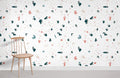 White Terrazzo Wallpaper Mural