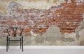 Downtown Plastered Brick Wallpaper Mural