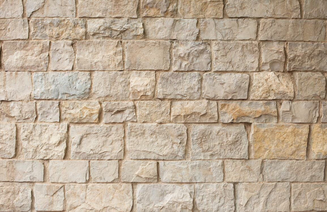Rustic Beige Stone Brick Effect Wallpaper for Authentic Vintage Charm