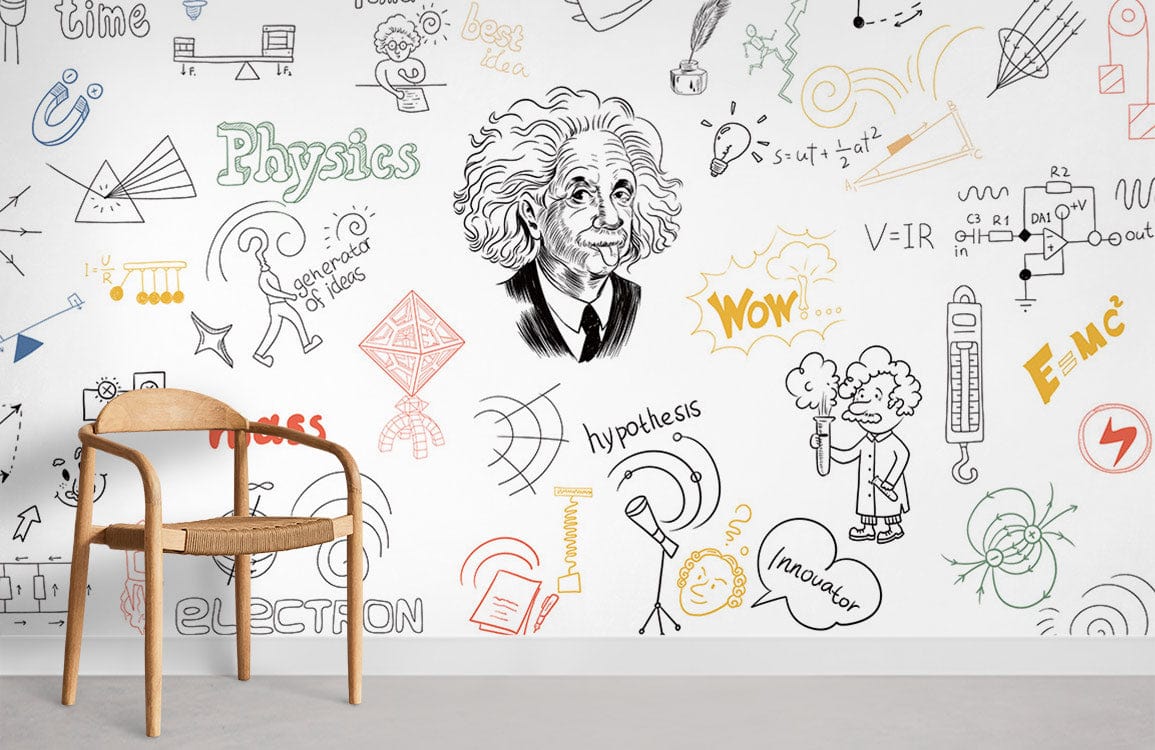 Einstein Physics Ⅱ Wallpaper Mural