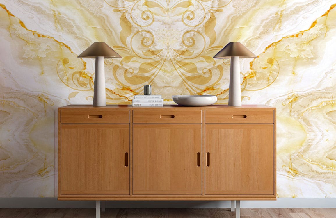 Elegant Golden Marble Wallpaper Mural