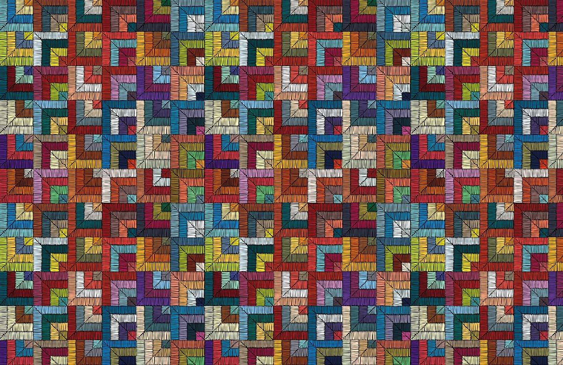 Stitchwork Wallpaper Mural