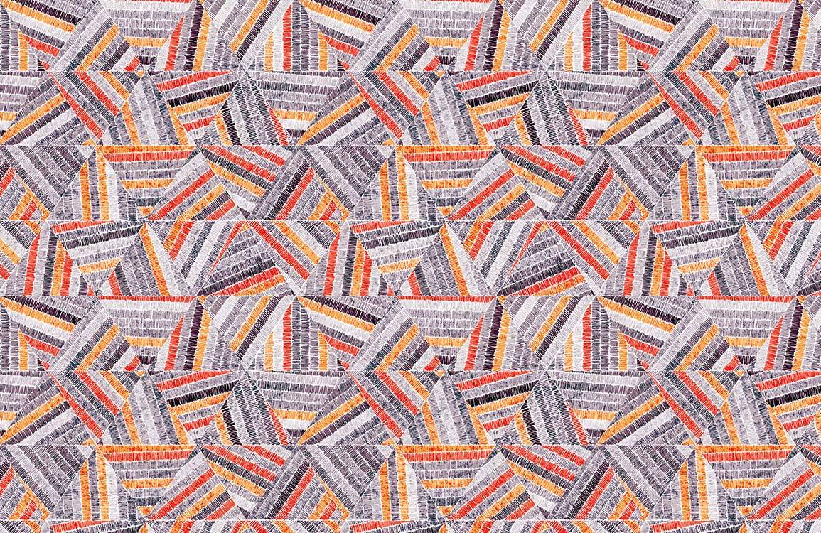 Geometric Embroidery Wallpaper Mural