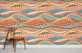 Embroidery Pattern Wallpaper Mural
