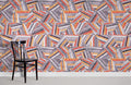 Geometric Embroidery Wallpaper Mural