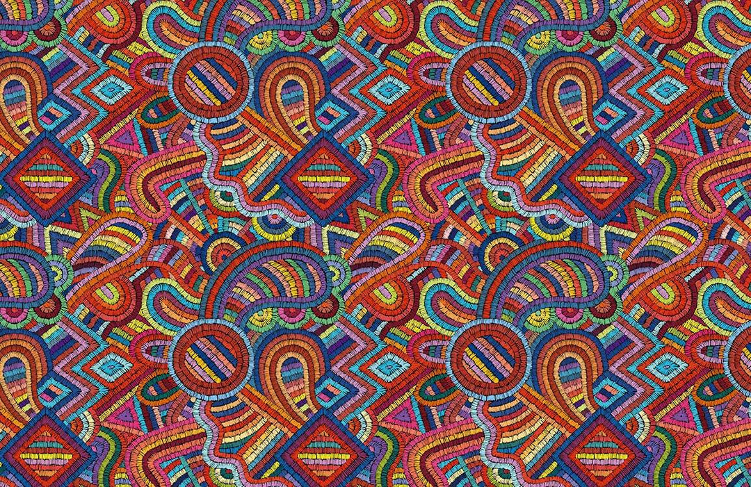 Vibrant Multicoloured Geometric Pattern Wallpaper - Bold, Abstract Mural Design