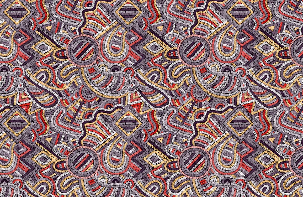 Embroidery Wallpaper Mural