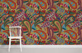 Embroidery Pattern Wallpaper Mural