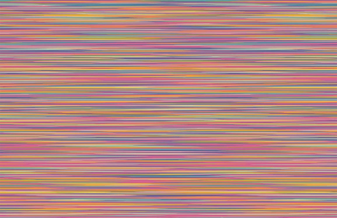Vibrant Multi-coloured Horizontal Stripes Pattern Contemporary Wallpaper for Modern Interiors