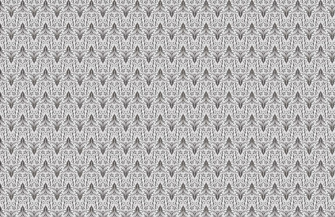 Elegant Monochrome Art Deco Pattern Wallpaper for Timeless Interior Design