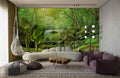 Emerald Forest Scene Wallpaper Mural