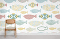Fish Art Wallpaper Mural