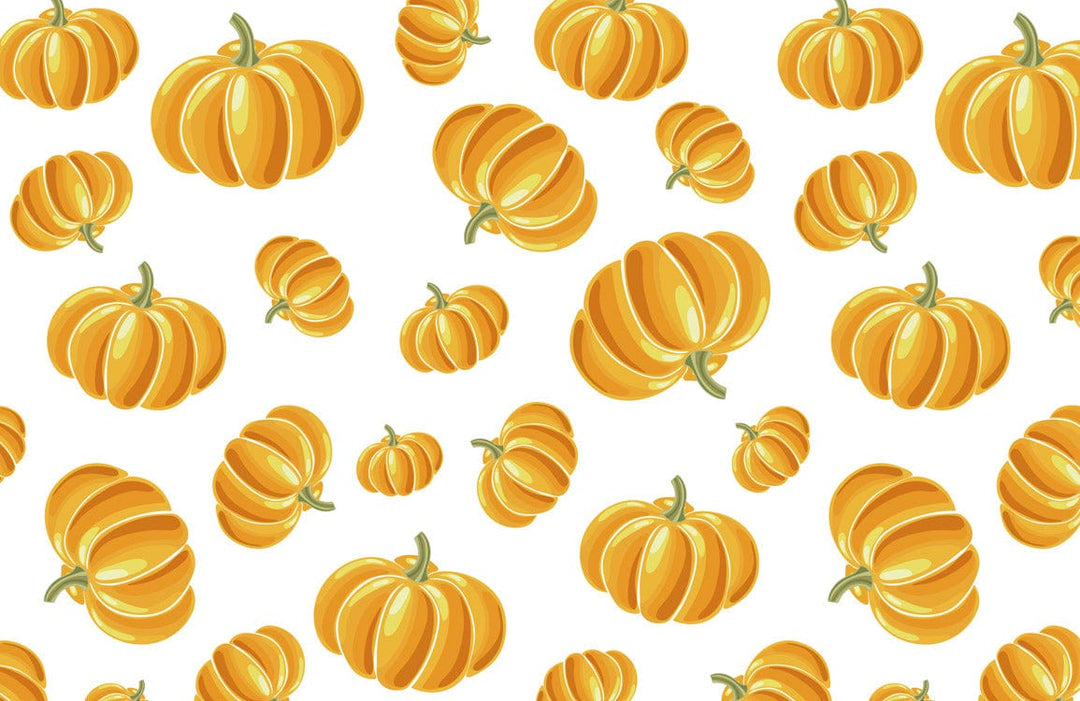 Autumn Harvest orange pumpkin wallpaper for a cosy home Décor, perfect for a warm autumn vibe.