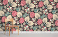 Floral Pattern Wallpaper Mural