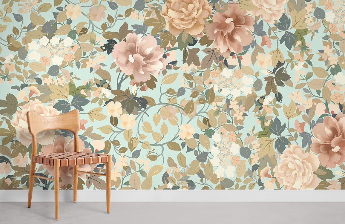 Flowers Wallpaper Mural