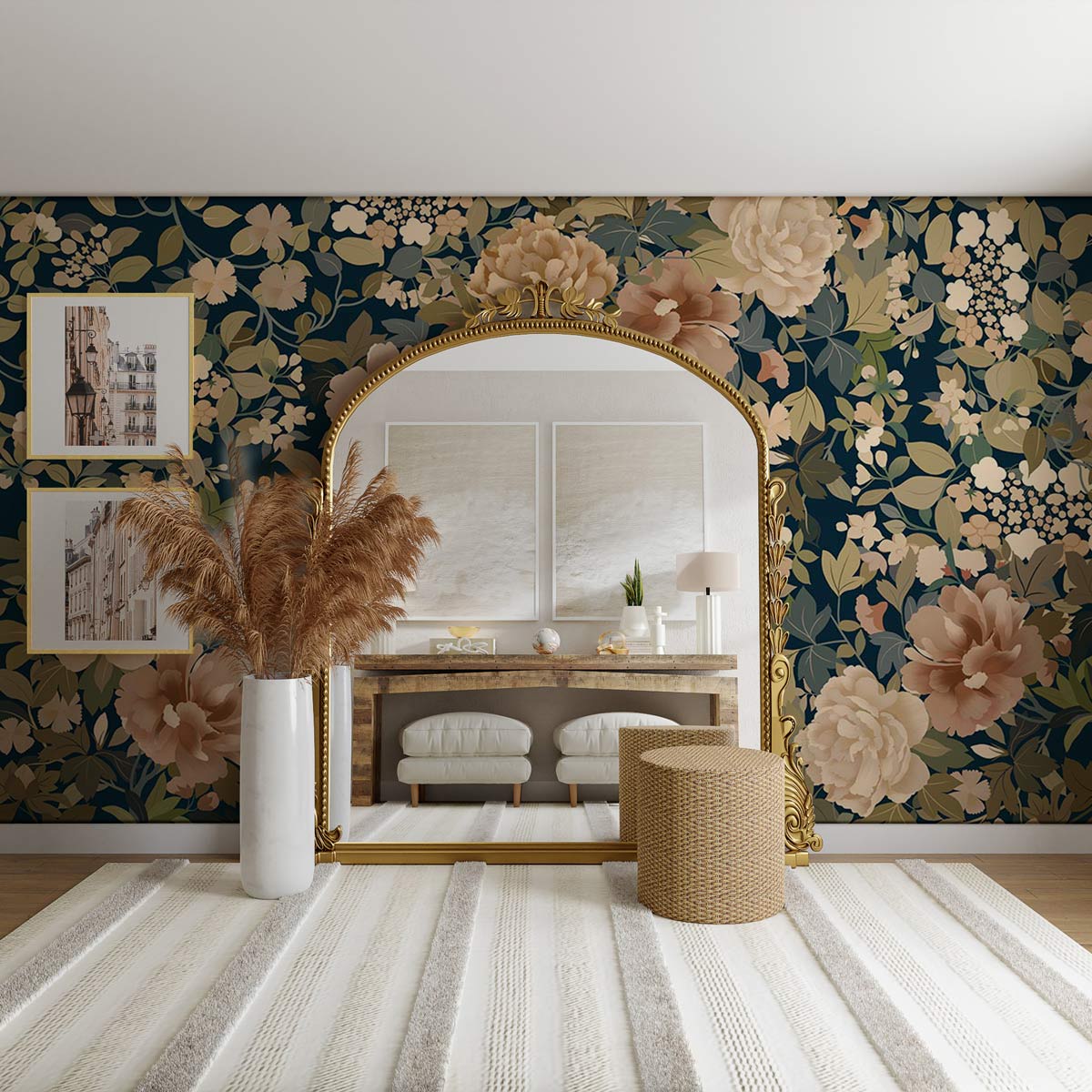 Flowers Wallpaper Mural | Floral Wallpaper for Home Interior Design UK